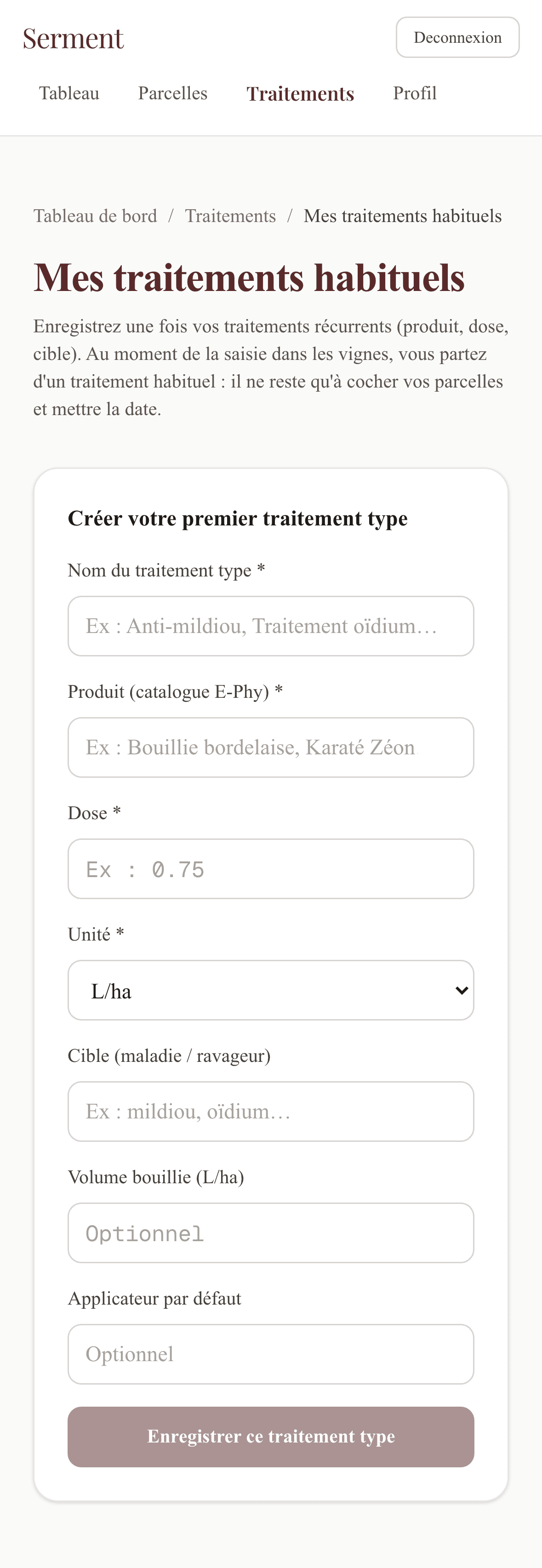 Vos traitements habituels, en un tap